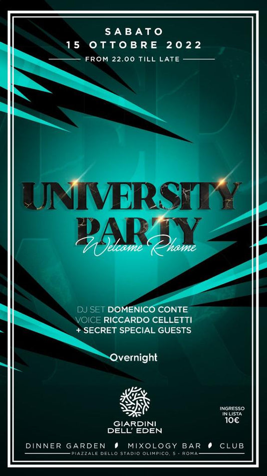UNIVERSITY PARTY - 15/10/2022